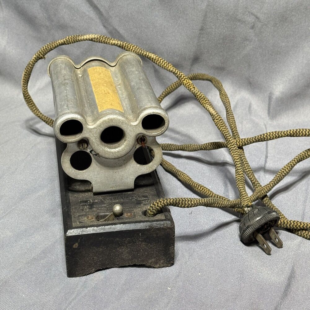 Vintage Electric Curling Iron Heater by The WM Meyer Co - 110v Tested Antique